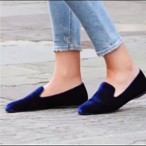 Birdies Women Velvet The Starling Blue Limited Edition Shoes Size 10