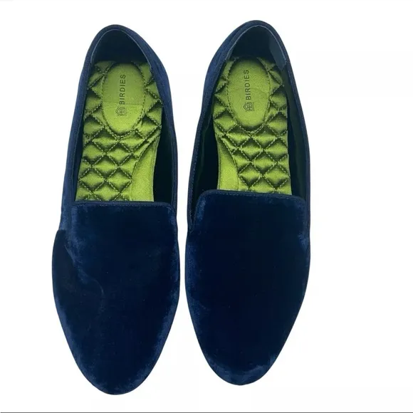 Birdies Women Velvet The Starling Blue Limited Edition Shoes Size 10