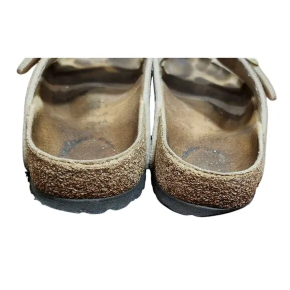 Birkenstock Arizona schmal shiny python eggshell Sandalen Size 9