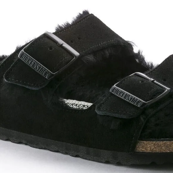 Birkenstock Arizona Shearling Suede Leather Size 37