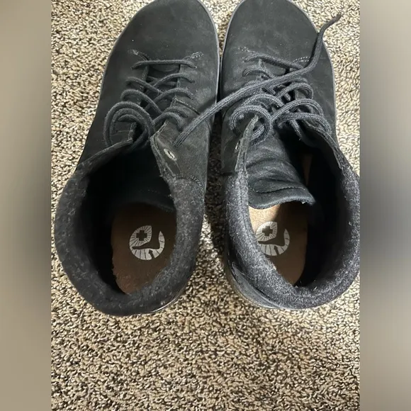 Birkenstock Honnef High Oiled Nubuck Leather Shoes Black size 10-10.5 (41)