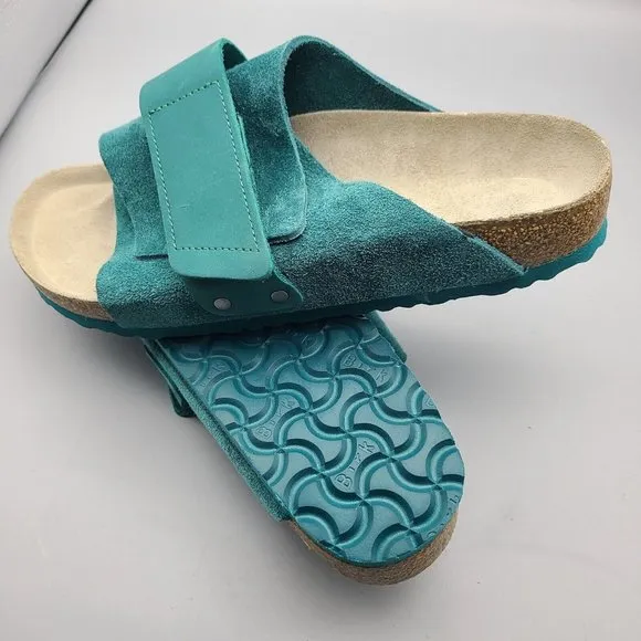 Birkenstock Kyoto Slide Sandals Mountain View teal comfort sz women 11 42 new