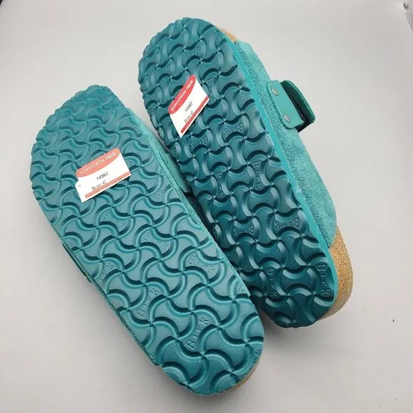 Birkenstock Kyoto Slide Sandals Mountain View teal comfort sz women 11 42 new