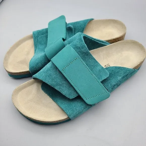 Birkenstock Kyoto Slide Sandals Mountain View teal comfort sz women 11 42 new