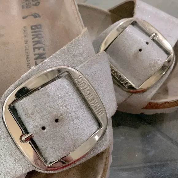 🤍🩶BIRKENSTOCK Madrid Graceful Big Buckle Recovery Slide Sandals🩶🤍