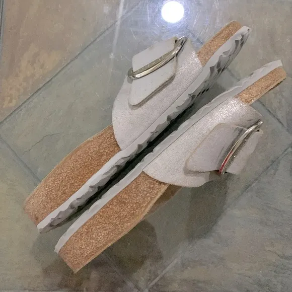 🤍🩶BIRKENSTOCK Madrid Graceful Big Buckle Recovery Slide Sandals🩶🤍