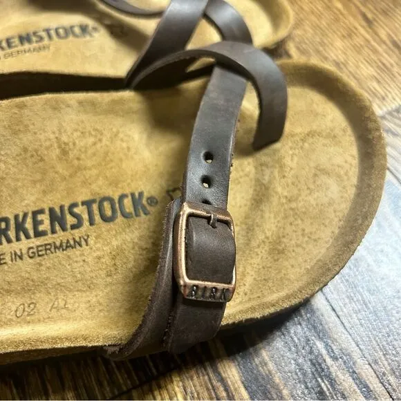 BIRKENSTOCK NWT Yara | Oiled Leather | Habana Brown Size 37 Regular Fit