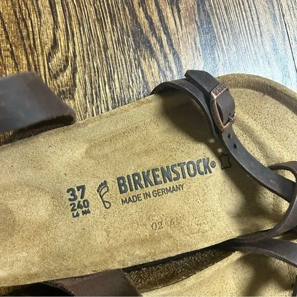 BIRKENSTOCK NWT Yara | Oiled Leather | Habana Brown Size 37 Regular Fit