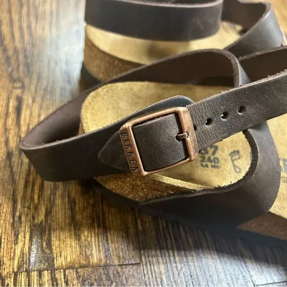 BIRKENSTOCK NWT Yara | Oiled Leather | Habana Brown Size 37 Regular Fit