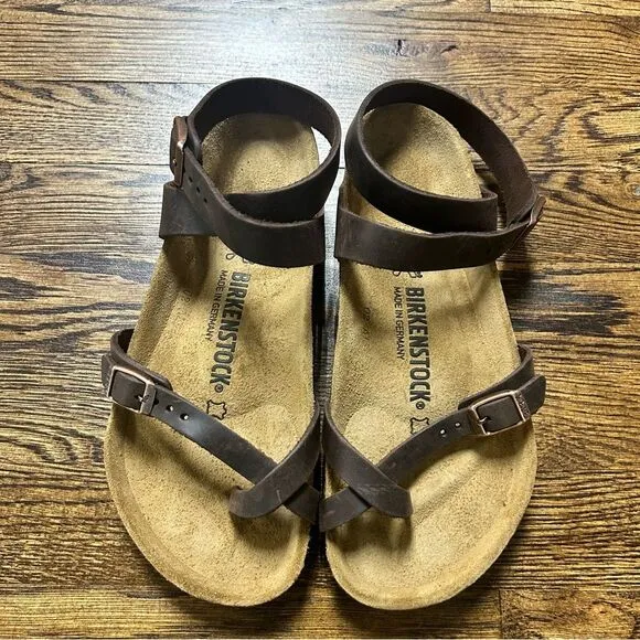 BIRKENSTOCK NWT Yara | Oiled Leather | Habana Brown Size 37 Regular Fit
