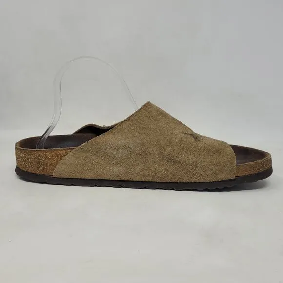 Birkenstock Sandals Mens EU45 US12.5 Zurich Brown Suede Slides Comfort Slip On