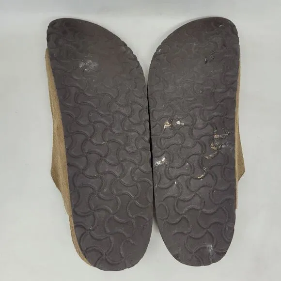 Birkenstock Sandals Mens EU45 US12.5 Zurich Brown Suede Slides Comfort Slip On