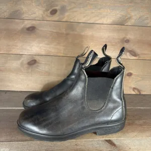 blundstone womens size 9.5 shoes black leather slip on comfort chelsea boots