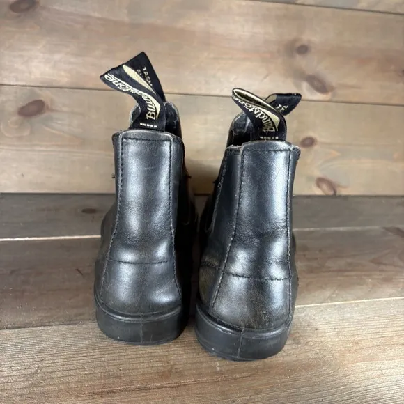 blundstone womens size 9.5 shoes black leather slip on comfort chelsea boots