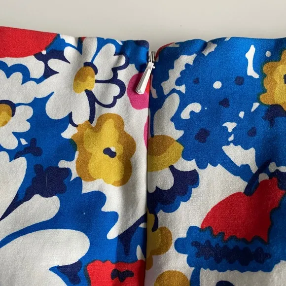 Boden Richmond Poppy Floral Pencil Skirt Colorful Career Office UK14 US10