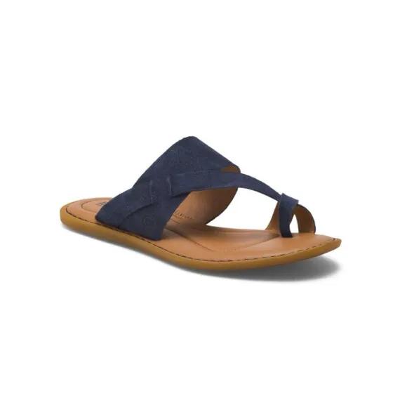 BORN Blue Suede Veda Comfort Sandals