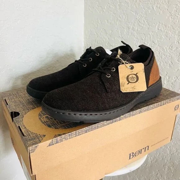 BORN Marcus Lightweight Sneaker, Dress Comfort Shoe, Dark Brown, Size 11, NWT