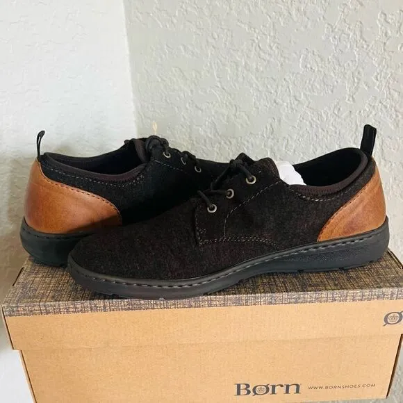 BORN Marcus Lightweight Sneaker, Dress Comfort Shoe, Dark Brown, NWT