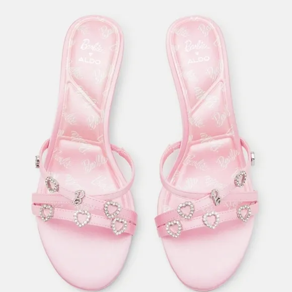 BRAND NEW ALDO BARBIEMULE HEELED SANDAL