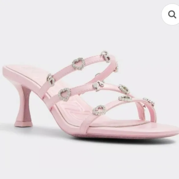 BRAND NEW ALDO BARBIEMULE HEELED SANDAL