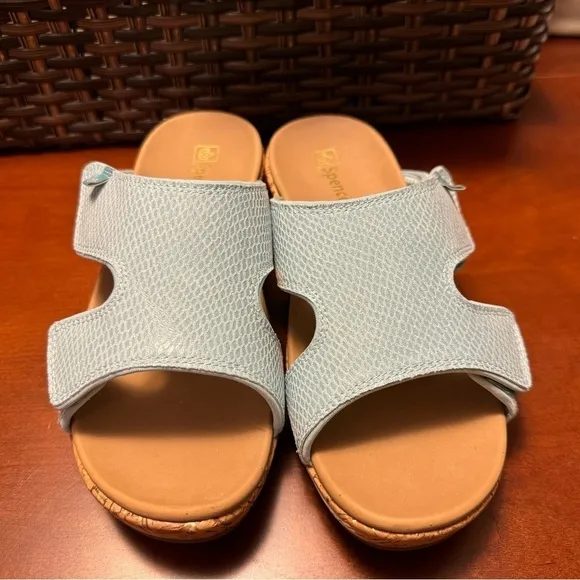 Brand New Spenco 10D (wide) orthopedic short wedge sandals