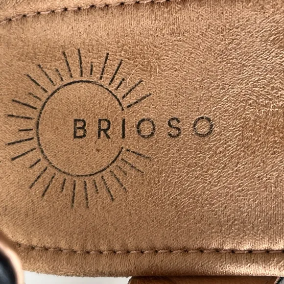 Brioso Solera leather comfort sandals black 8.5