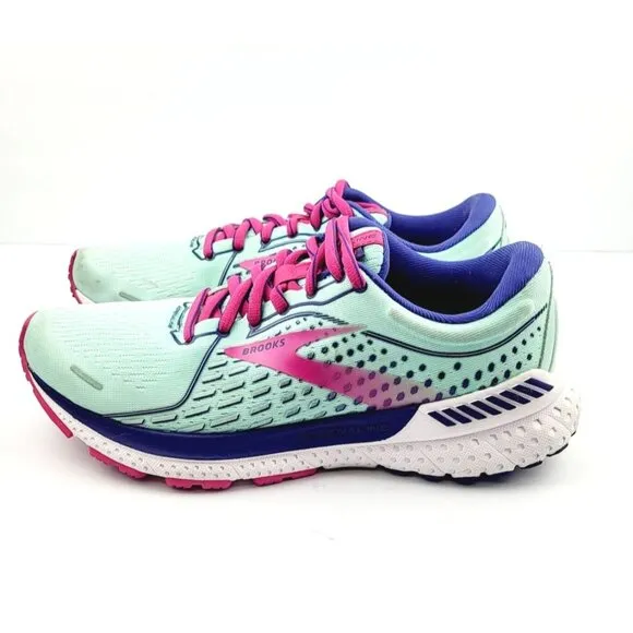 Brooks Adrenaline GTS 21 Women's Fitness Lifestyle Sneakers - Size 7.5