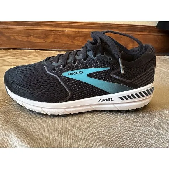 BROOKS Ariel 20 Womens Running Shoes Walking‎ Active Sneakers Black Blue 9 B