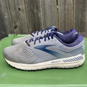 Brooks Beast 20 Running Walking Shoes Men’s Size 13EE Double Wide Grey Blue EUC