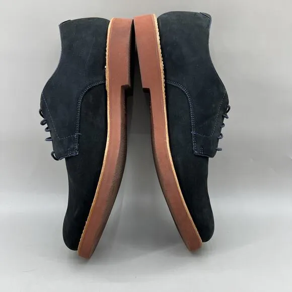 Brooks Brothers Classic Bucks Oxford Men Size 13 D Blue Nubuck Comfort Low Shoes