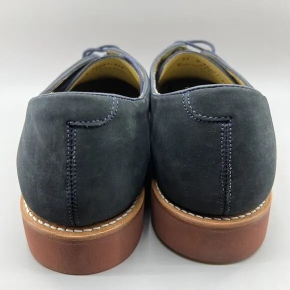 Brooks Brothers Classic Bucks Oxford Men Size 13 D Blue Nubuck Comfort Low Shoes