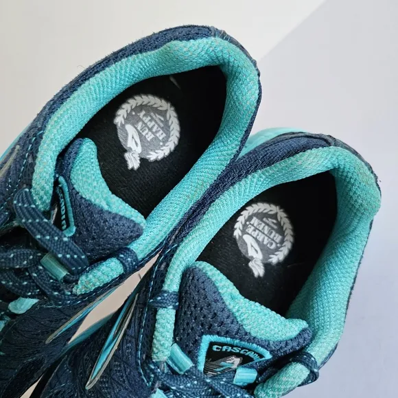 Brooks Cascadia 7 Lace Up Trail Running Hiking Lightweight Sneaker Blue Shoes 8