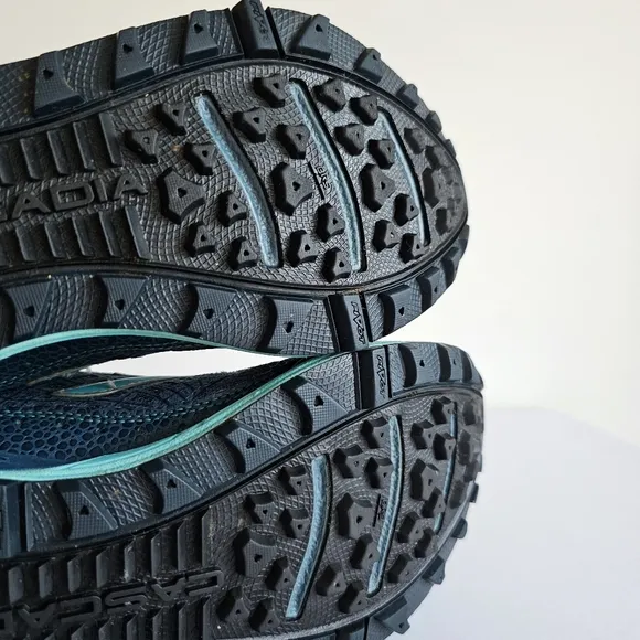 Brooks Cascadia 7 Lace Up Trail Running Hiking Lightweight Sneaker Blue Shoes 8