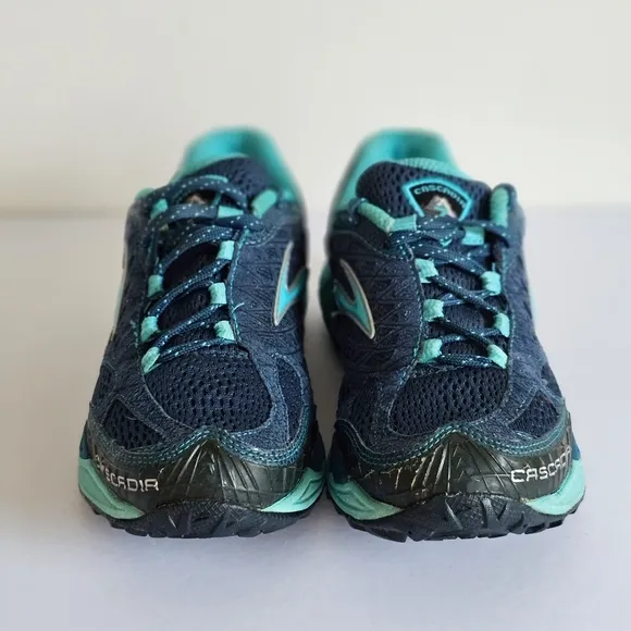 Brooks Cascadia 7 Lace Up Trail Running Hiking Lightweight Sneaker Blue Shoes 8