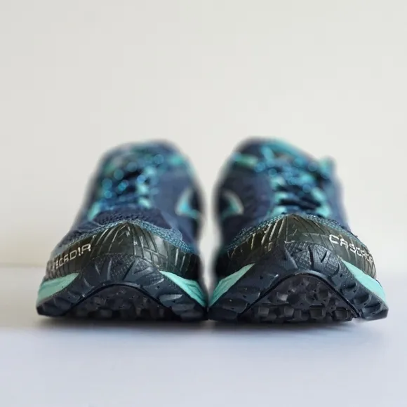 Brooks Cascadia 7 Lace Up Trail Running Hiking Lightweight Sneaker Blue Shoes 8