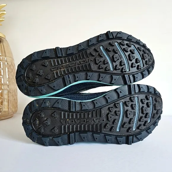 Brooks Cascadia 7 Lace Up Trail Running Hiking Lightweight Sneaker Blue Shoes 8