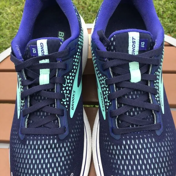 Brooks Ghost 14 Sneakers Size 11 Blue Purple Athletic Shoes Running  Comfort