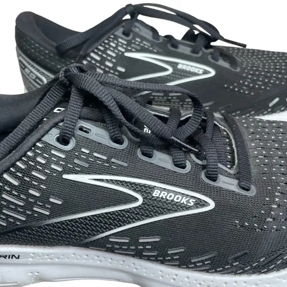 Brooks Glycerin 20 Men's Size 9.5 Running Shoes Black Athletic Gym Walking EUC