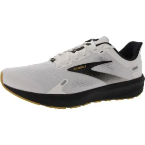 Brooks Mens Launch 9 White Trainers Fitness Mesh Running Shoes Sneakers New