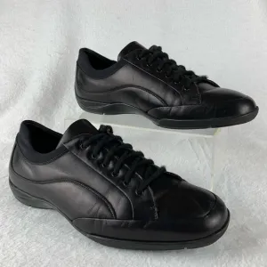 Bruno Magli Black Leather Casual Men's 9.5 ? M Lace Up Sneakers Shoes‎ Y2K Read