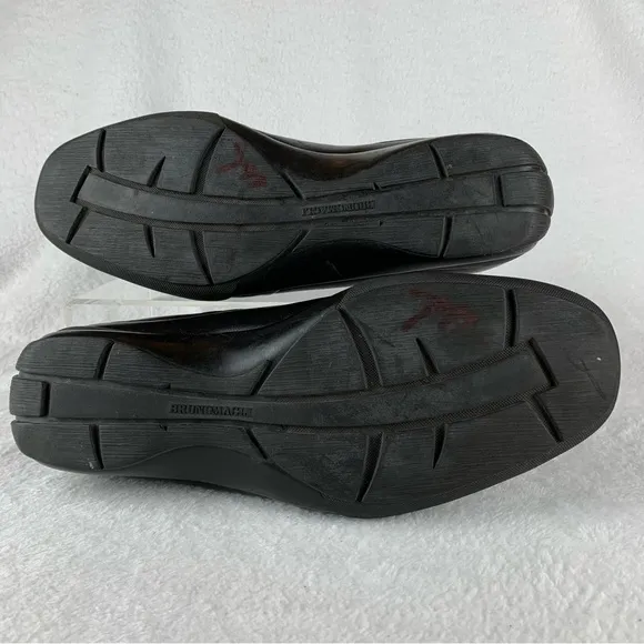 Bruno Magli Black Leather Casual Men's 9.5 ? M Lace Up Sneakers Shoes‎ Y2K Read