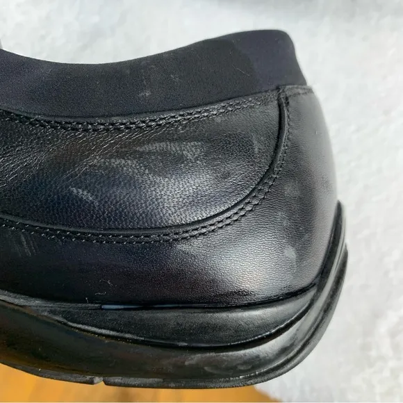 Bruno Magli Black Leather Casual Men's 9.5 ? M Lace Up Sneakers Shoes‎ Y2K Read