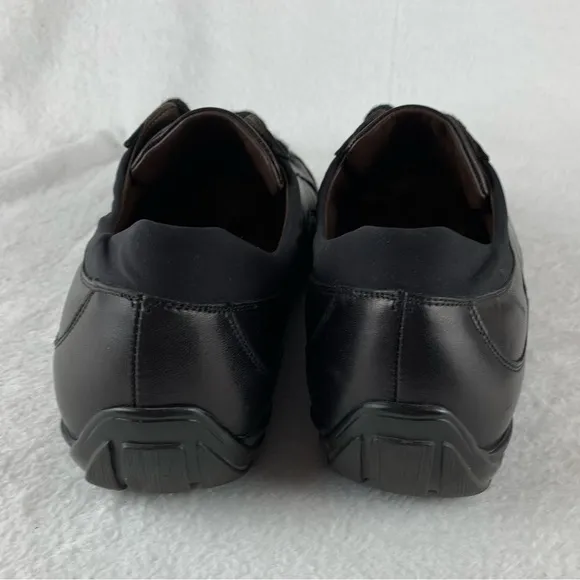 Bruno Magli Black Leather Casual Men's 9.5 ? M Lace Up Sneakers Shoes‎ Y2K Read
