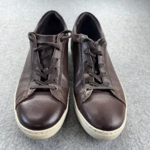 Bruno Magli Diego Sneakers Men's 10M Cognac Low Top Shoes‎ Brown Leather Lace Up