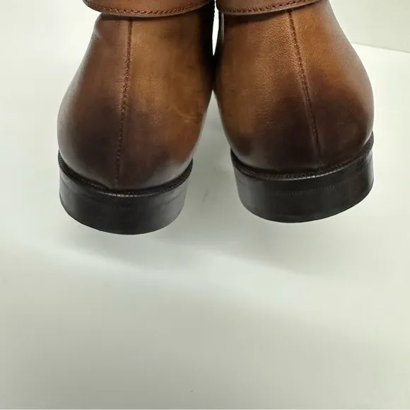 Bruno Magli Men's Angiolini Zip-up Cognac Leather Boot
