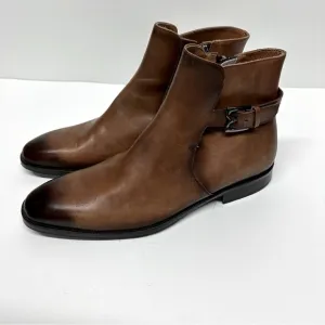 Bruno Magli Men's Angiolini Zip-up Cognac Leather Boot