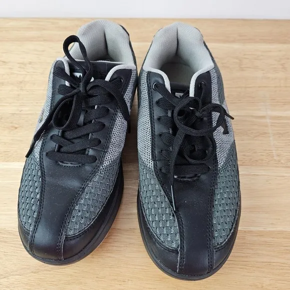 Brunswick Men's Renegade Mesh Grey Bowling Shoes Size 6.5 Comfort Lace Up