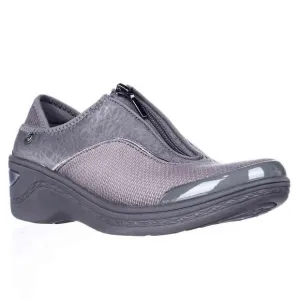 Bzees Naturalizer Diva Grey Zip Front Comfort Shoes Sz  9