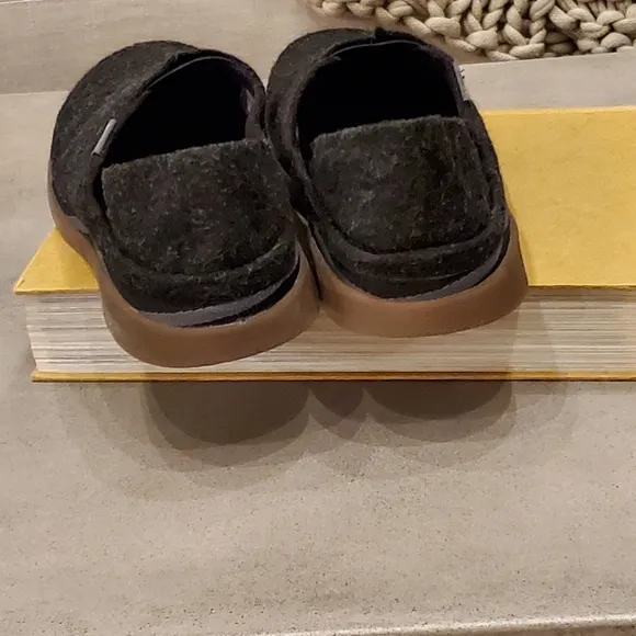 Chaco Vegan Slipper Shoes, Black Felt/Fleece Lined, EVA Footbed, Men's 8.5, NWT