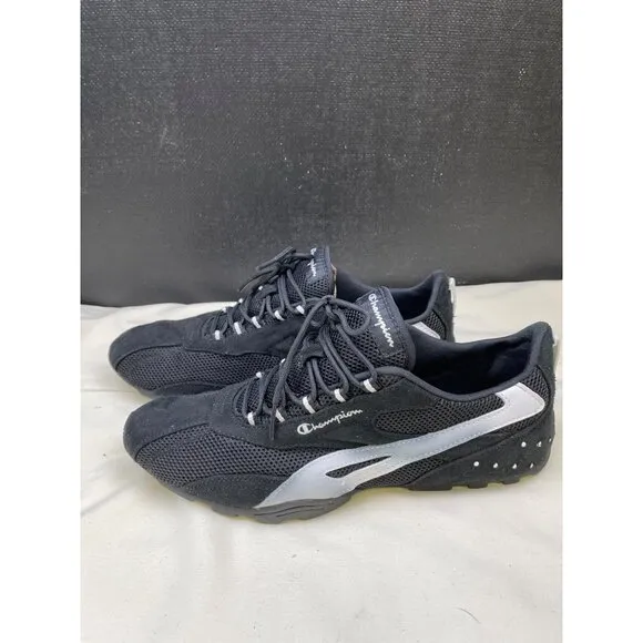 Champion Womens Black White Sneakers Shoes Size 10 SKU 6823